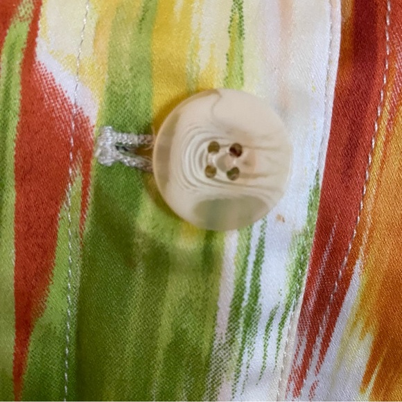 CHICOS WOMENS  MULTI COLORED JACKET, LONG SLEEVES, SIZE 0 Small -4 - Picture 2 of 6